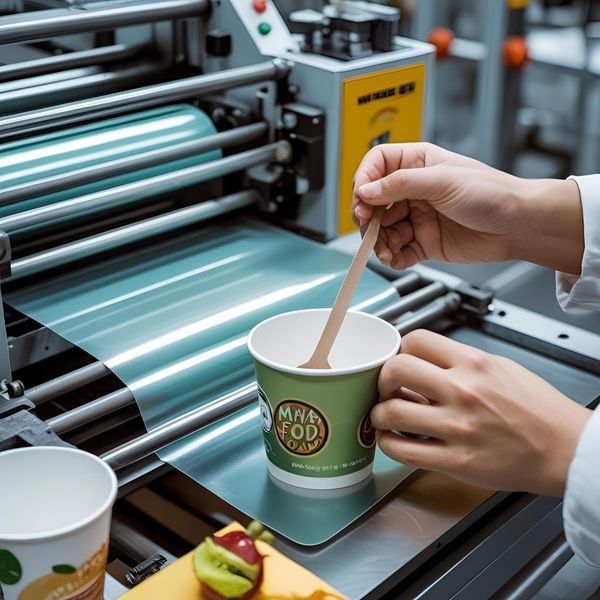 quy trình in logo lên cốc giấy chất lượng bằng công nghệ offset hiện đại