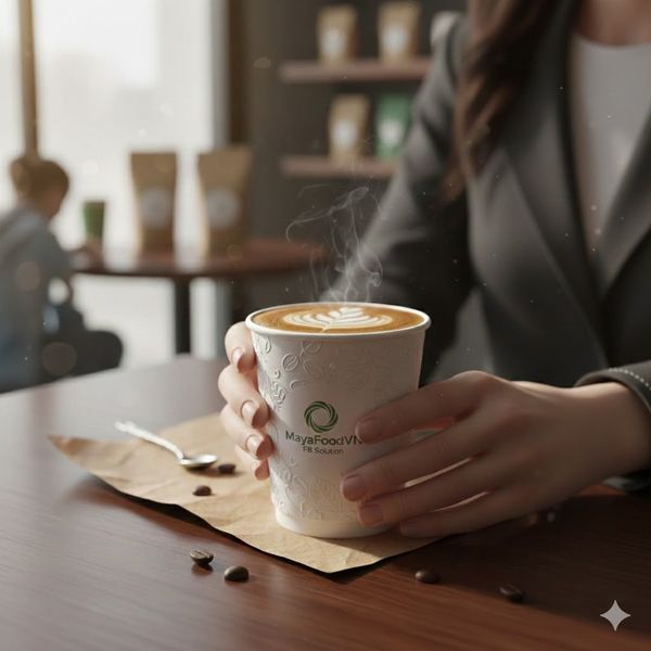 chi tiết sản phẩm, sản phẩm, bao bì, ly giấy, F&B, myafoodvn