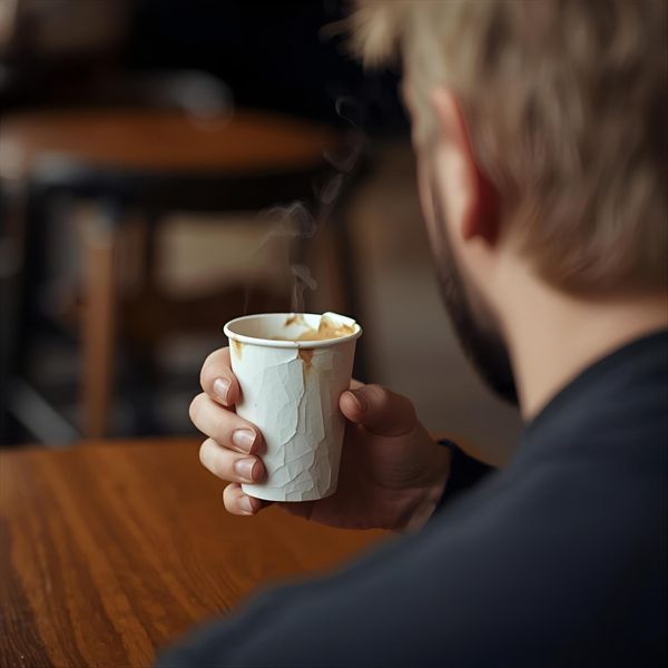 Cốc giấy bị méo mó do nhiệt độ