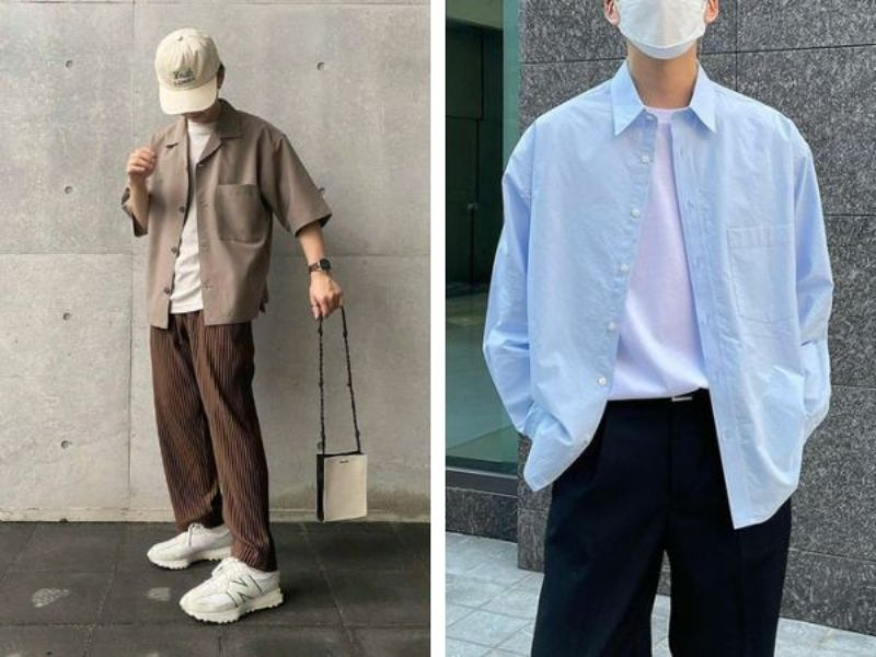 Áo sơ mi khoác ngoài nam chất như fashionista