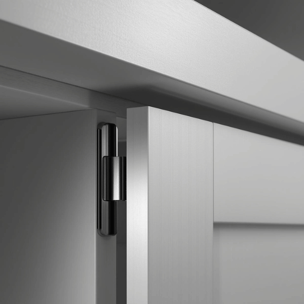 Precision craftsmanship and hinge installation detail in premium cabinets by VIC Cabinet Vietnam.