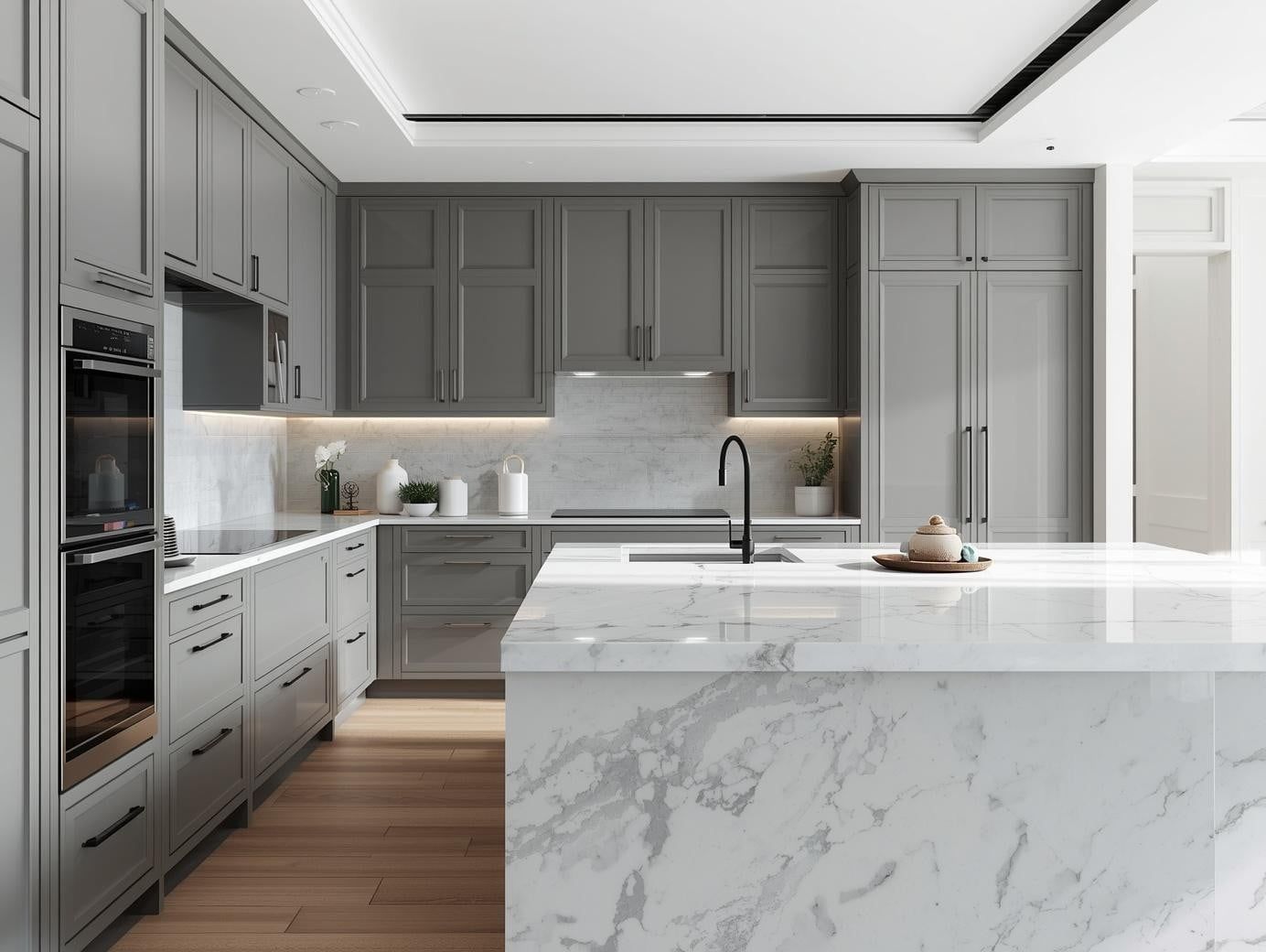 Grey Shaker Cabinets