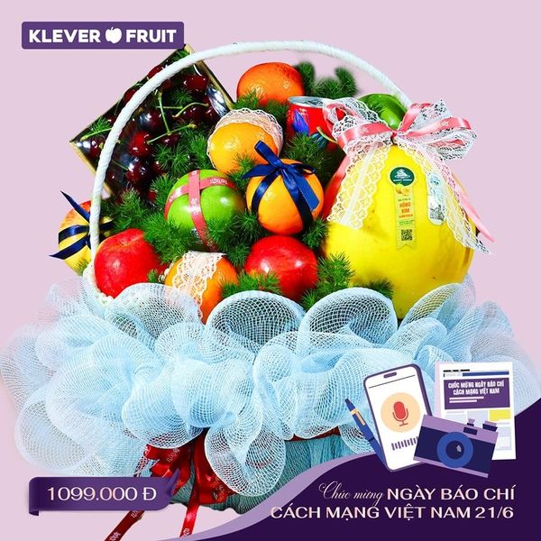 Giỏ quà trái cây cao cấp Klever Fruit