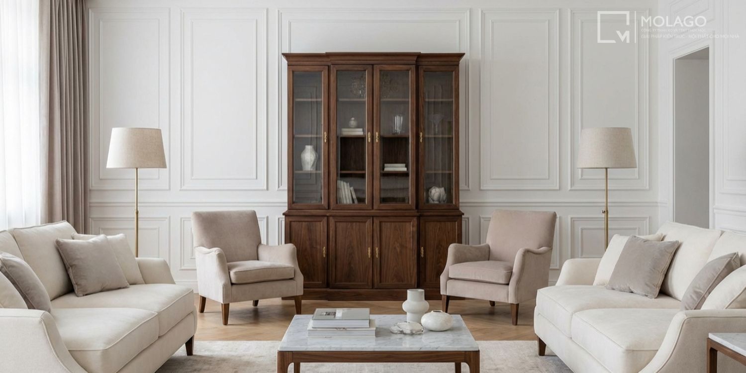 Phong Cách Nội Thất Tân Cổ Điển Sang Trọng