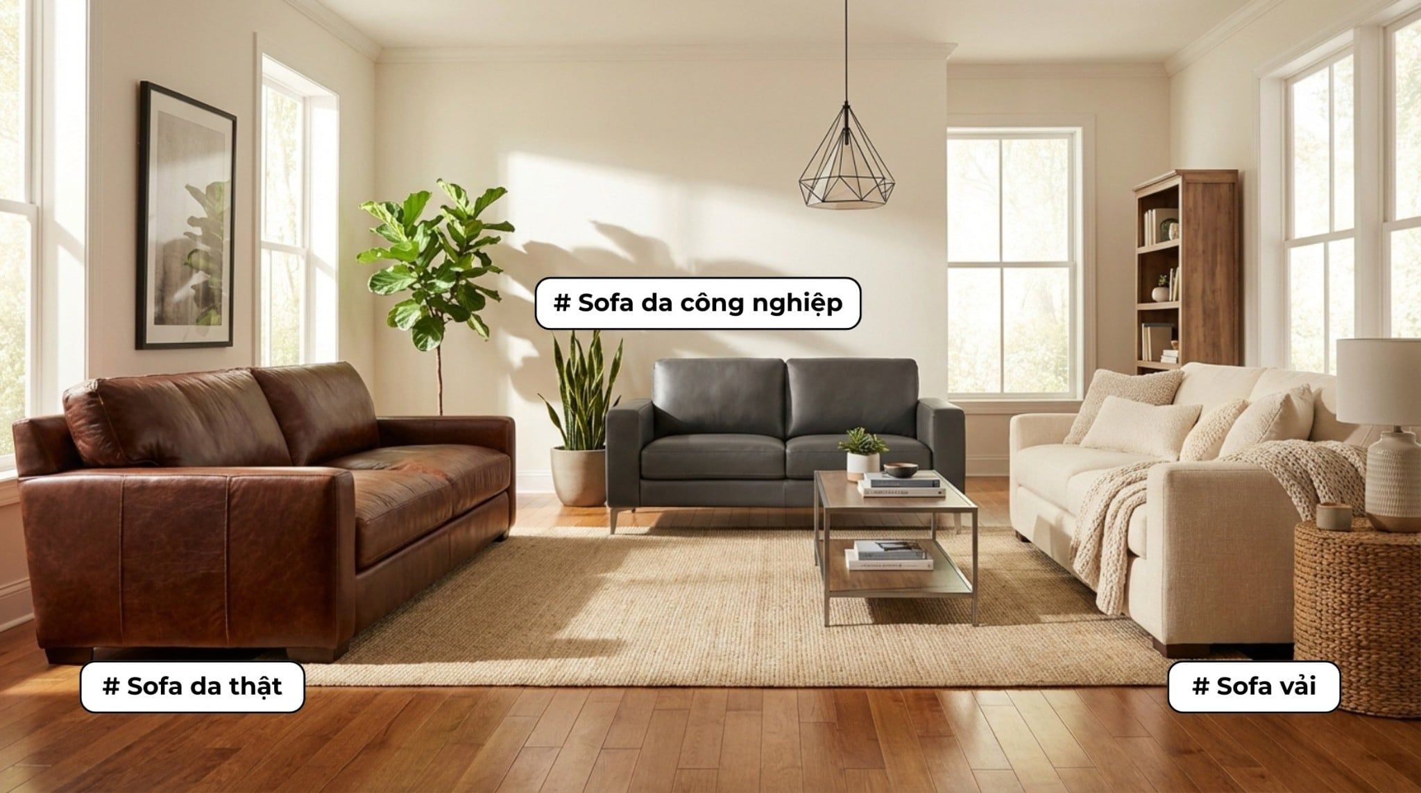 Sofa Da Hay Sofa Vải? Nên Chọn Loại Nào Cho Gia Đình