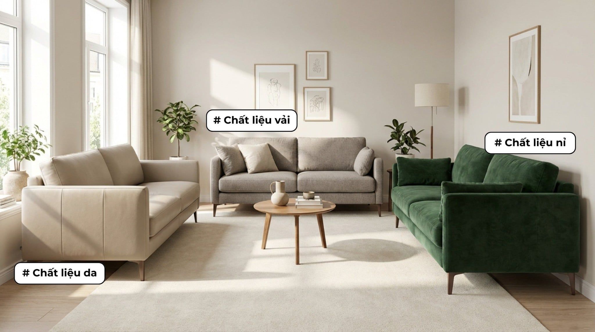Cách Chọn Sofa Phòng Khách Phù Hợp Với Diện Tích Không Gian
