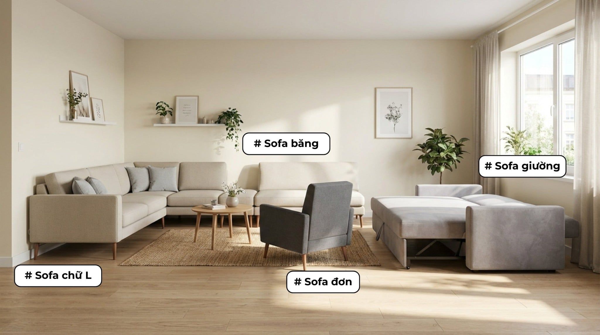 Cách Chọn Sofa Phòng Khách Phù Hợp Với Diện Tích Không Gian