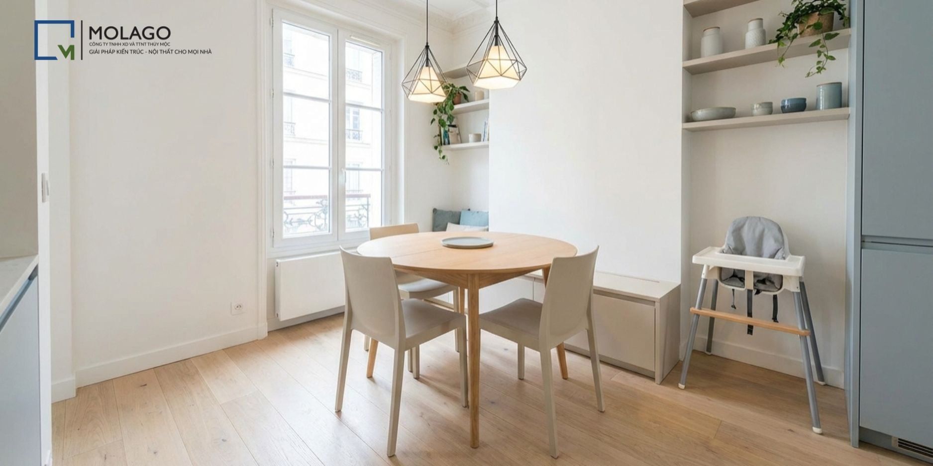 Chọn Bàn Ghế Ăn Phù Hợp Với Diện Tích Phòng