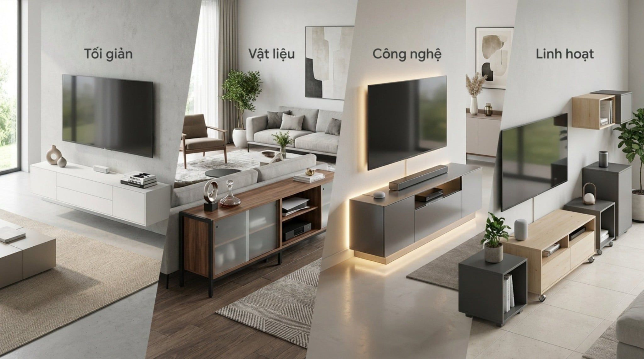 Mẫu Kệ Tivi Đẹp Hiện Đại