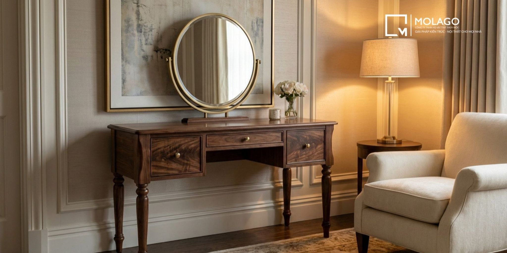 Nên Chọn Bàn Trang Điểm Gỗ Công Nghiệp Hay Gỗ Tự Nhiên