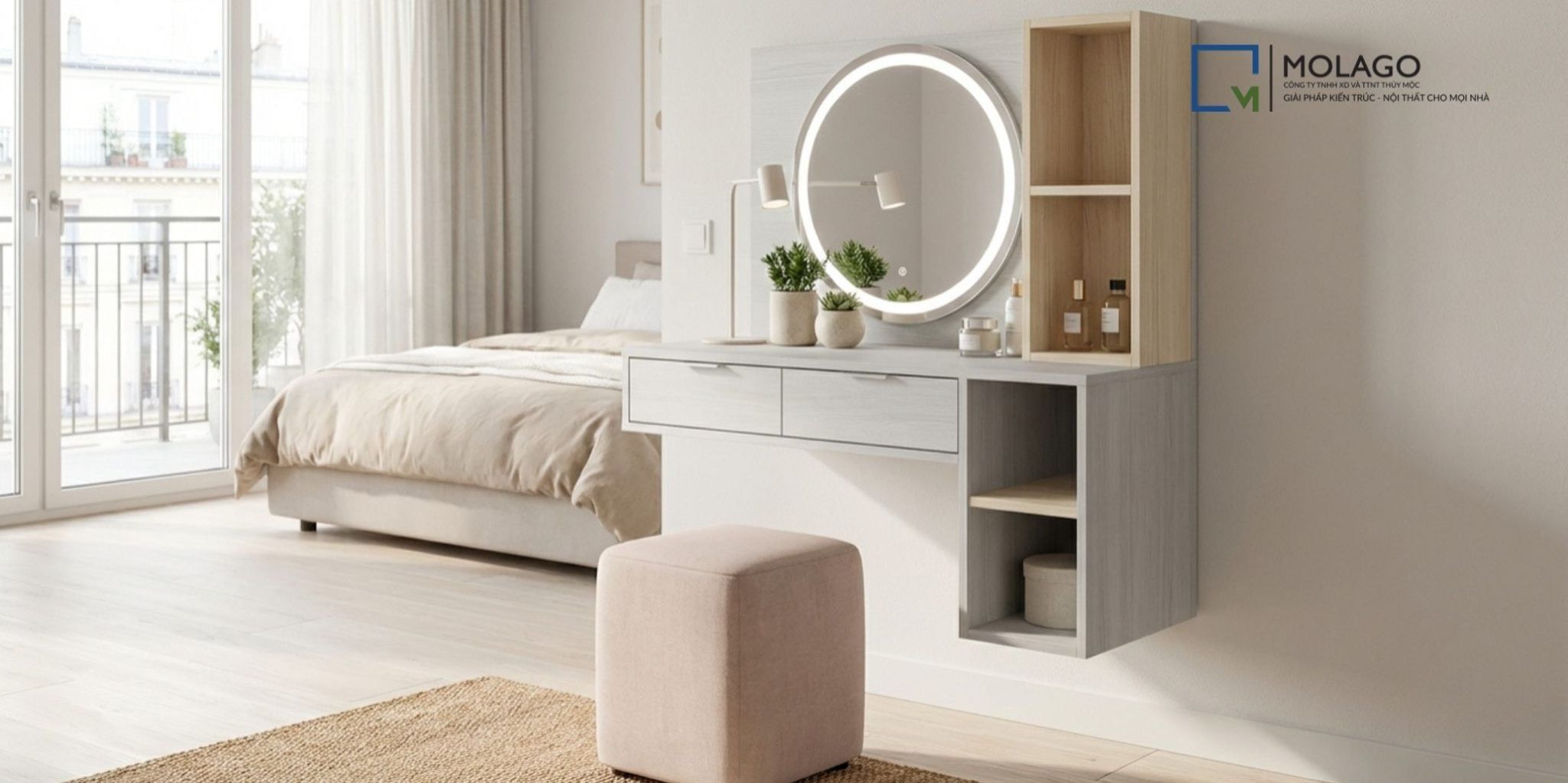 Nên Chọn Bàn Trang Điểm Gỗ Công Nghiệp Hay Gỗ Tự Nhiên