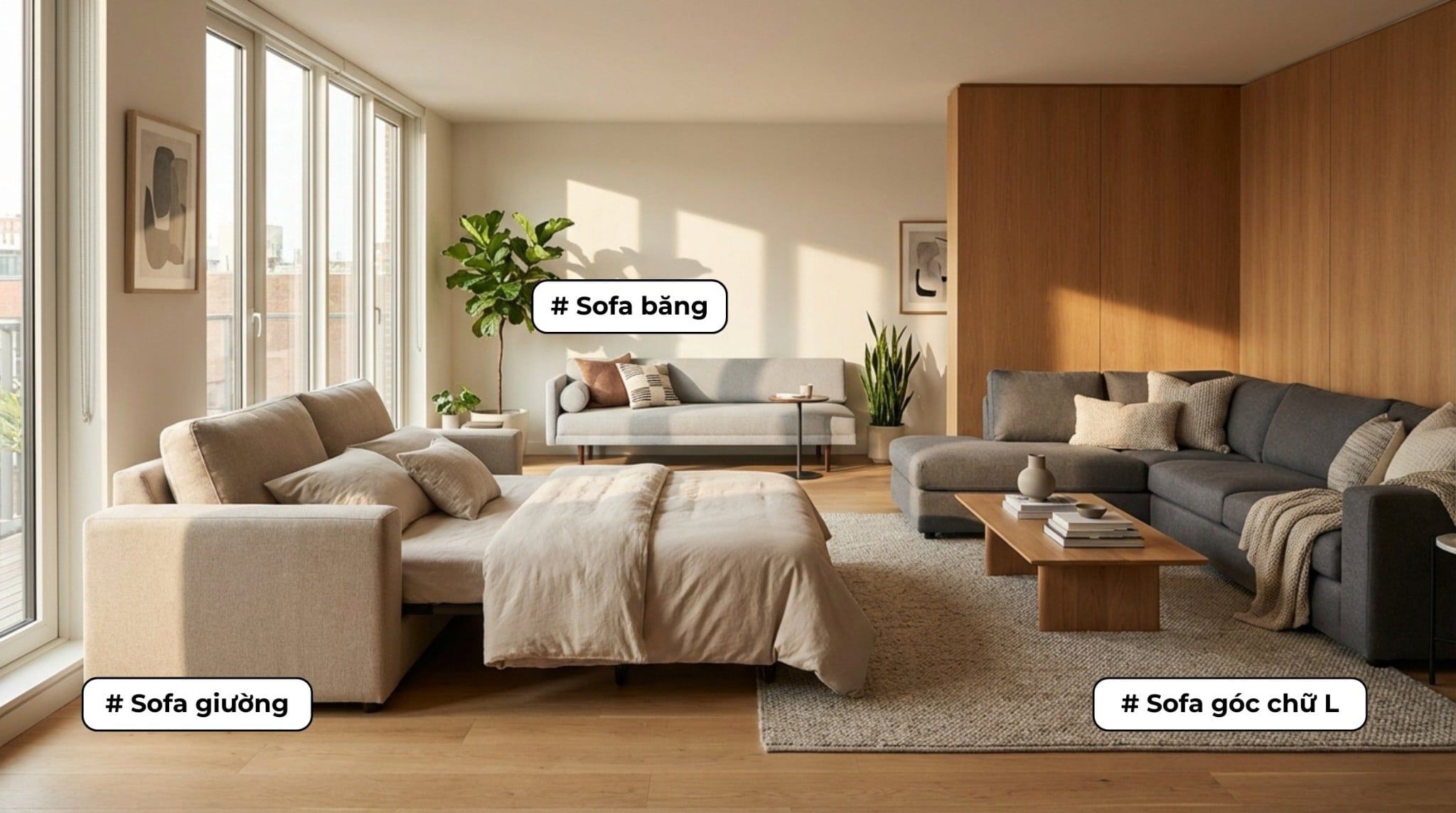 Sofa Giường, Sofa Góc Hay Sofa Băng? Loại Nào Sẽ Phù Hợp