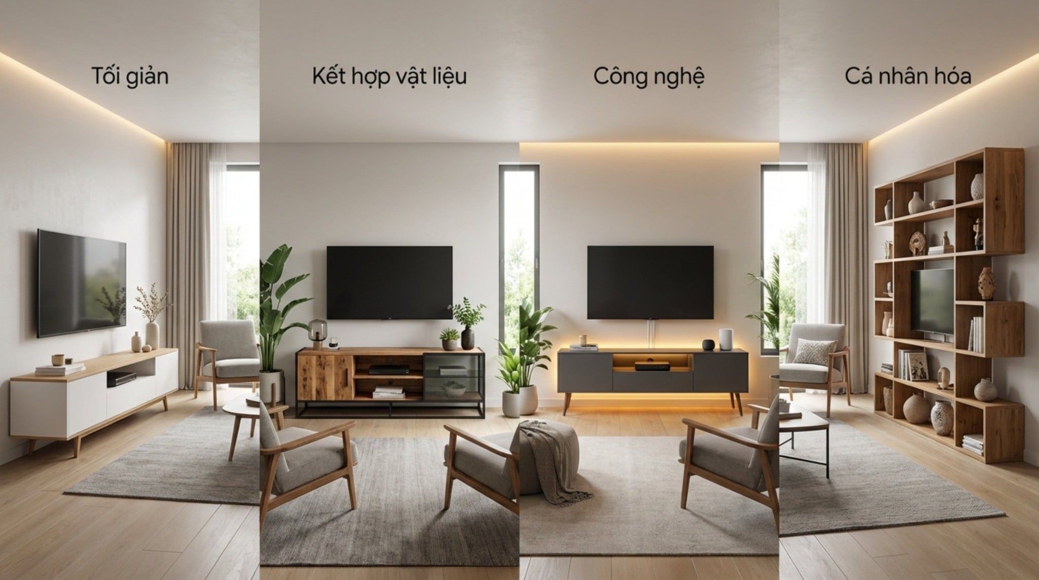 Kệ Tivi Treo Tường Hay Kệ Đứng?