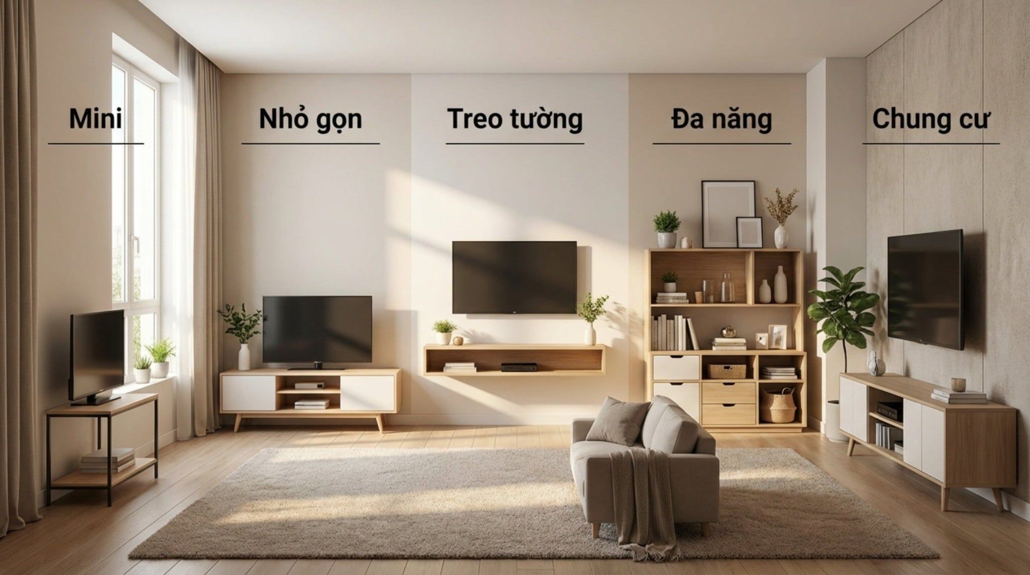 Kệ Tivi Cho Phòng Khách Nhỏ