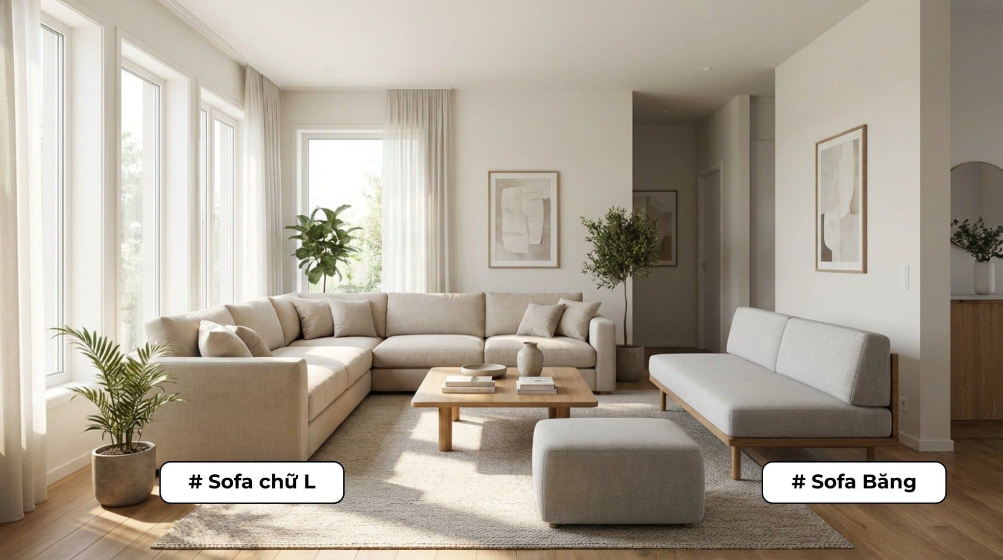 Kích Thước Sofa Tiêu Chuẩn Phù Hợp Với Không Gian