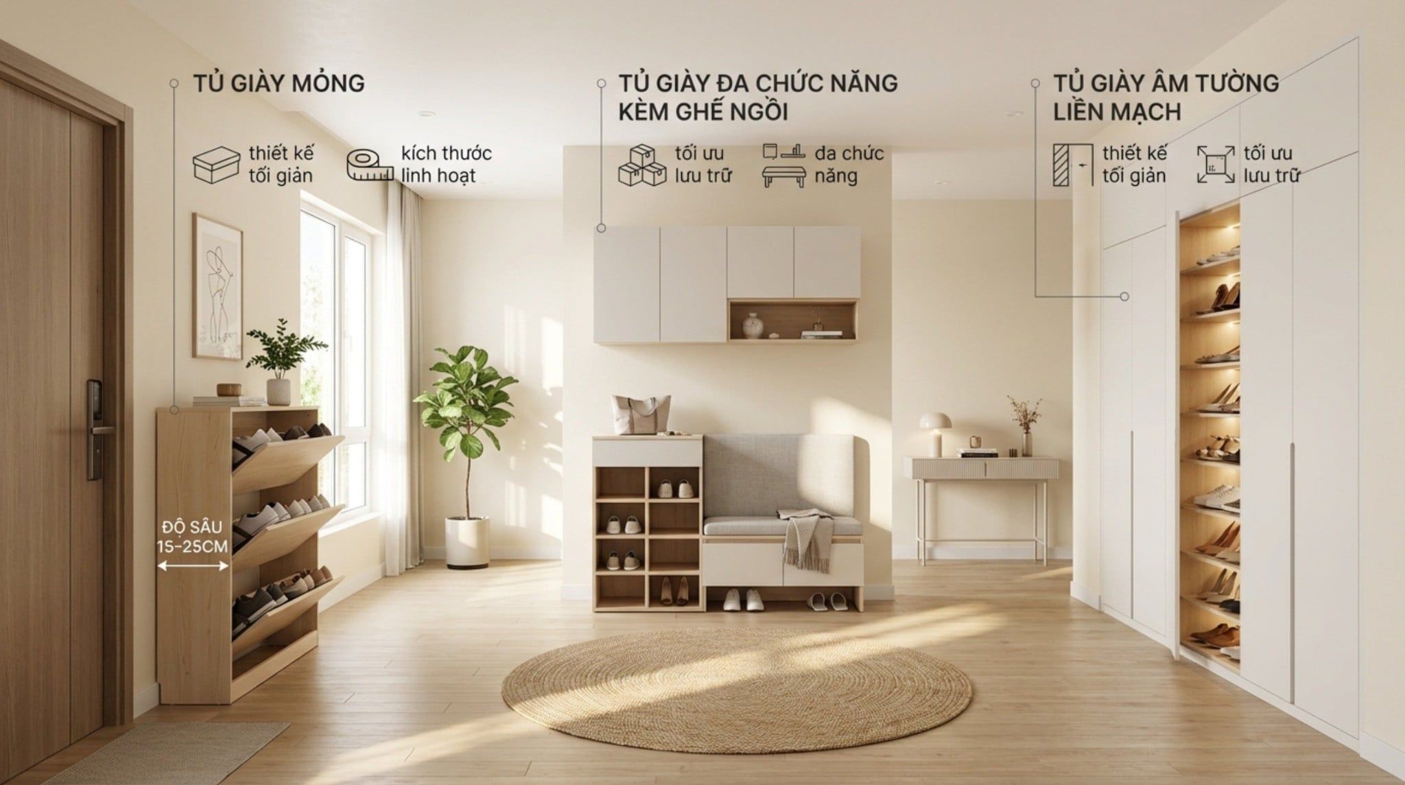 Tủ Giày Nhỏ Gọn Cho Chung Cư