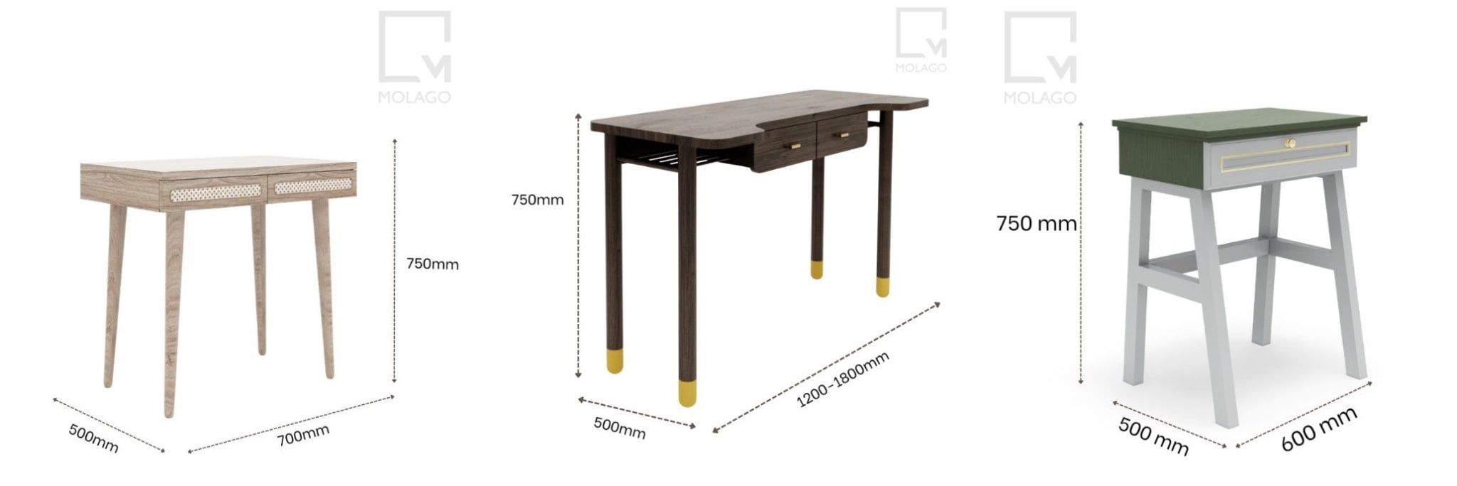 Kích Thước Bàn Trang Điểm Phù Hợp Với Phòng Ngủ