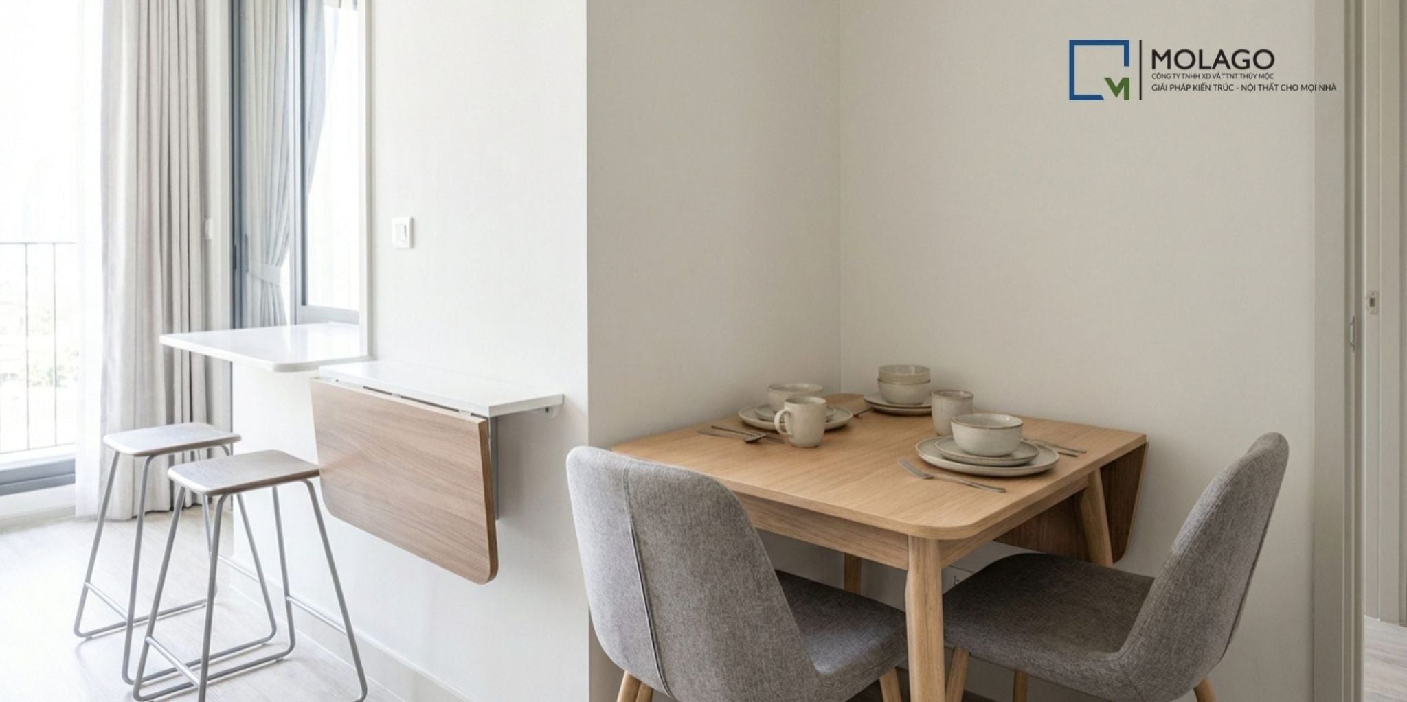 Bàn Ghế Ăn Cho Chung Cư Nhỏ Tối Ưu Không Gian