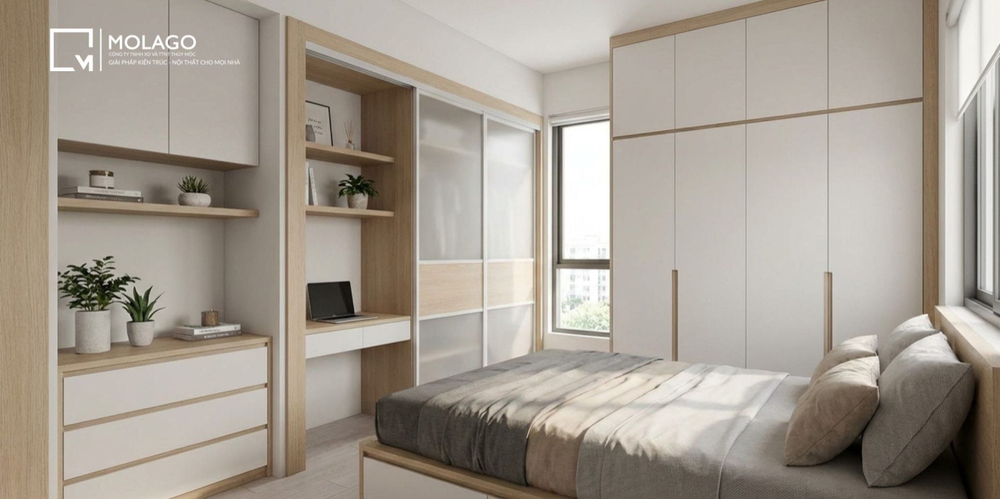 Chọn Tủ Quần Áo Phù Hợp Với Diện Tích Phòng Ngủ