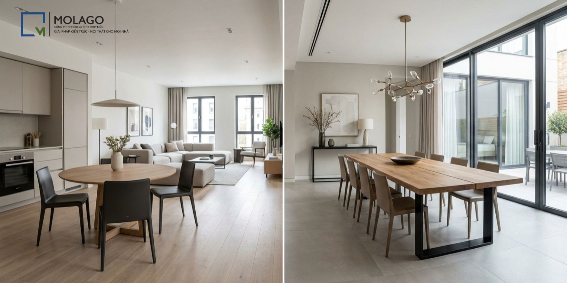 Chọn Bàn Ghế Ăn Phù Hợp Với Diện Tích Phòng