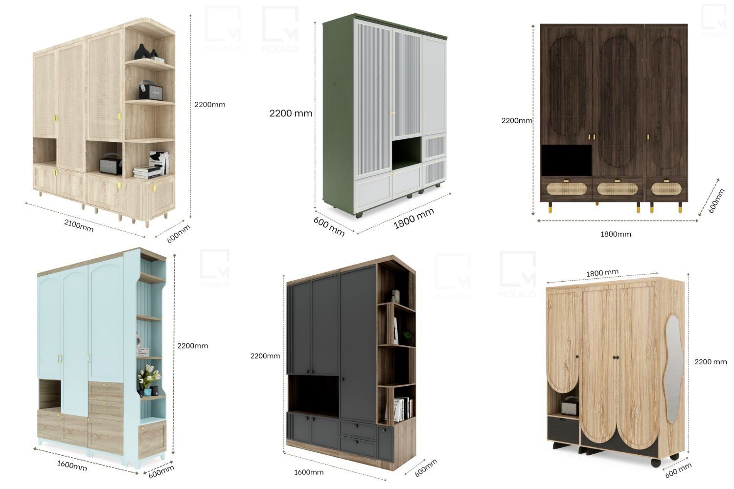 Kích Thước Tủ Quần Áo Phù Hợp Với Phòng Ngủ