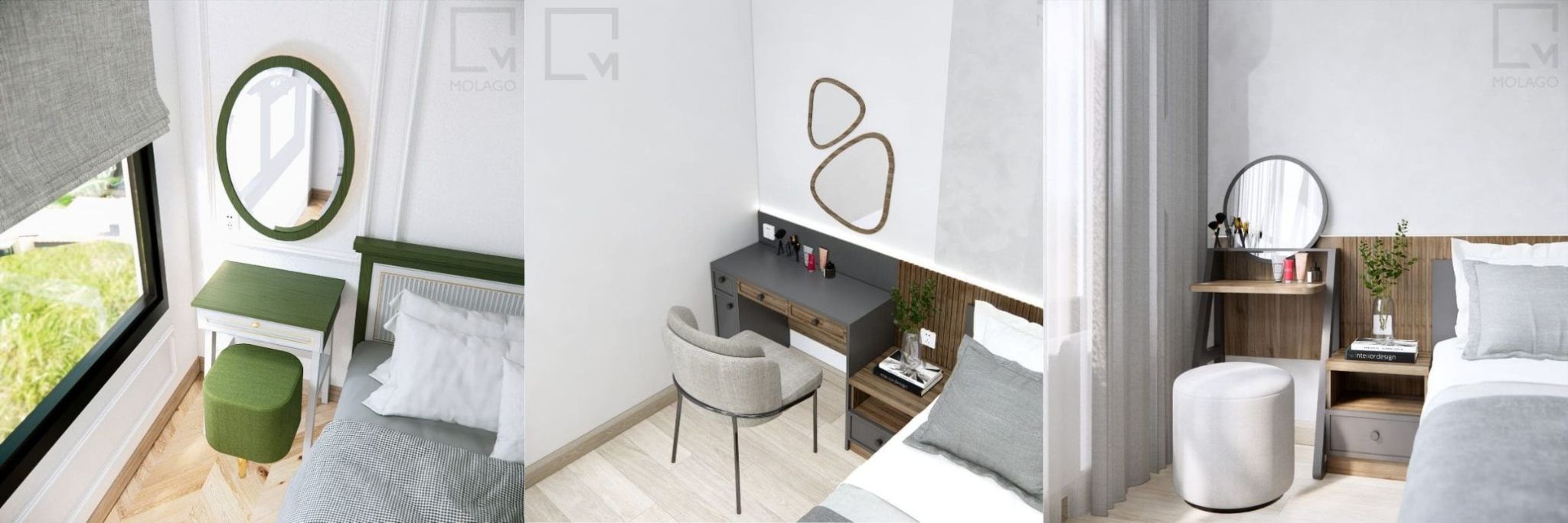 Chọn Bàn Trang Điểm Phù Hợp Với Phòng Ngủ