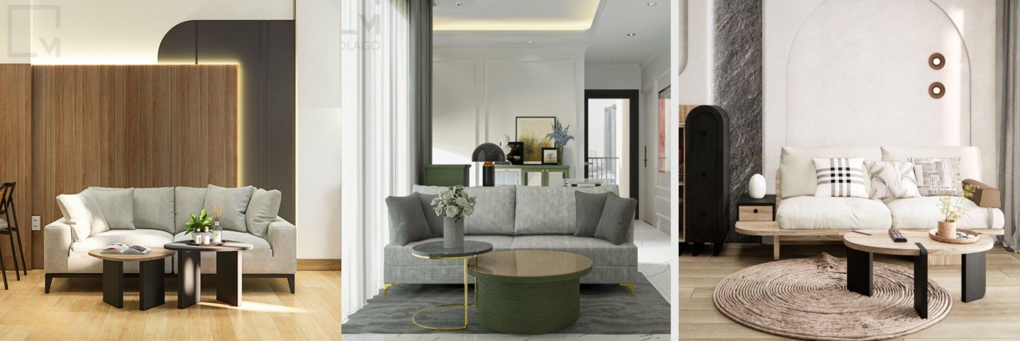 Bàn Ghế Sofa Phòng Khách Cho Không Gian Đẹp & Tiện Nghi