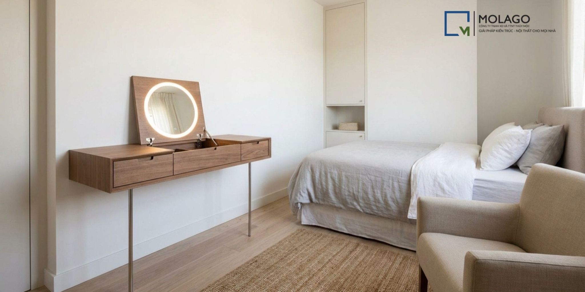 Chọn Bàn Trang Điểm Phù Hợp Với Phòng Ngủ