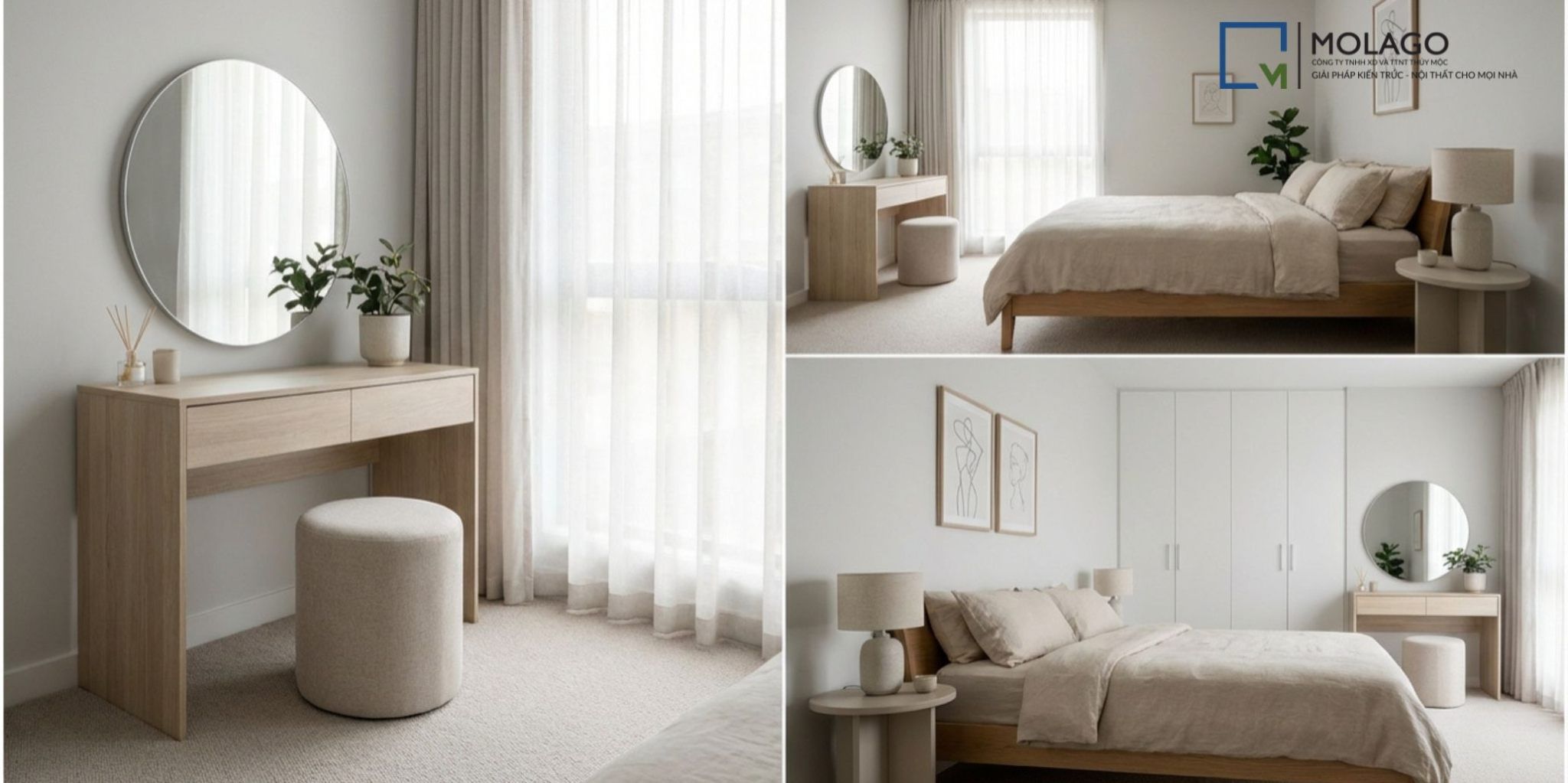 Chọn Bàn Trang Điểm Phù Hợp Với Phòng Ngủ