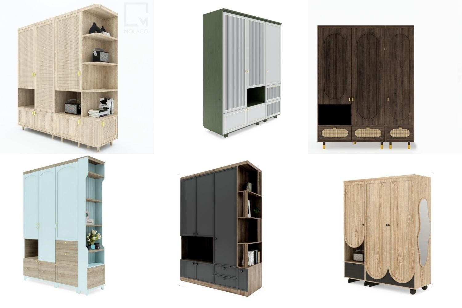 Chọn Tủ Quần Áo Phù Hợp Với Diện Tích Phòng Ngủ