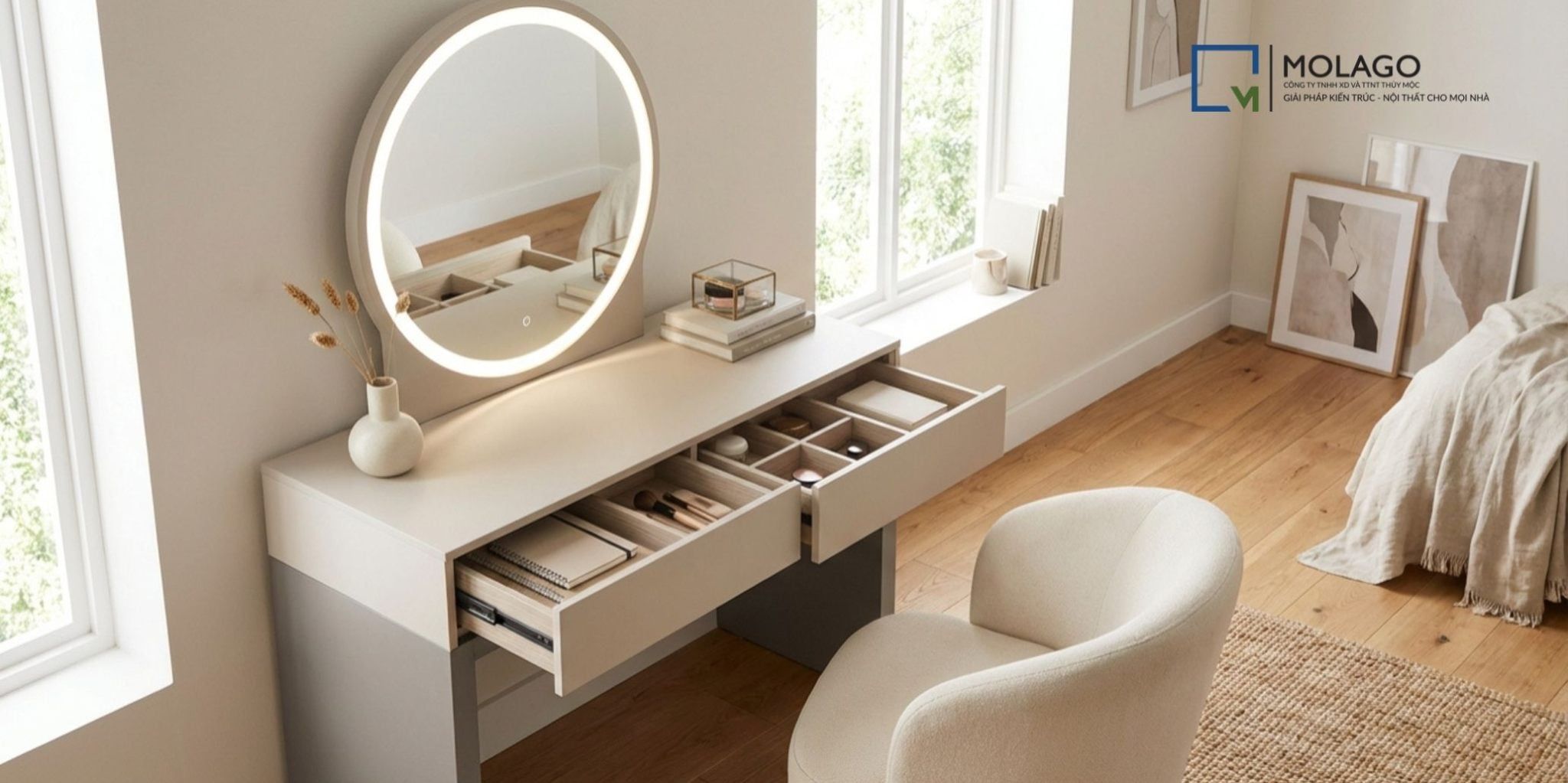 Xu Hướng Bàn Trang Điểm Hiện Đại Được Ưa Chuộng