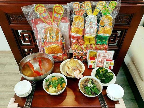 lễ vật cúng ông Công ông Táo đầy đủ