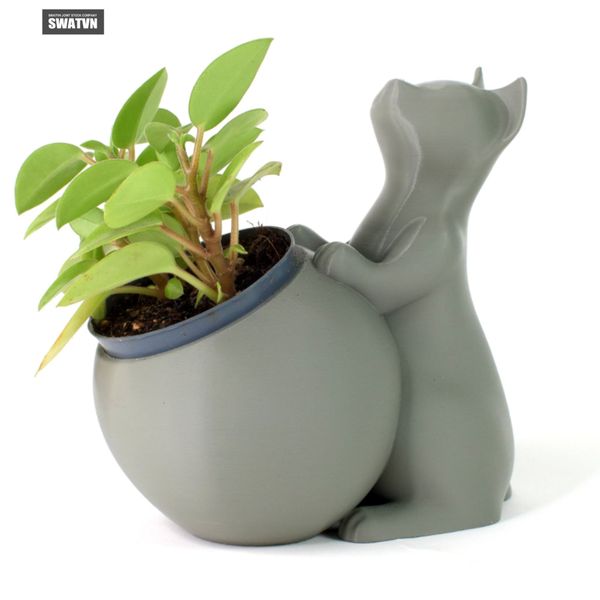 in 3d chậu trồng cây mini theo yêu cầu