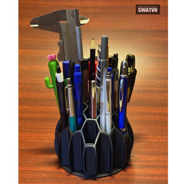 lọ đựng bút để bàn in 3d độc đáo