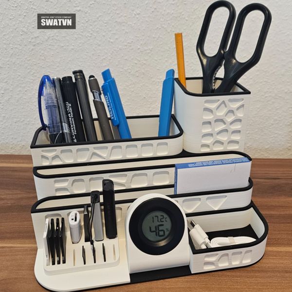 lọ đựng bút để bàn in 3d độc đáo