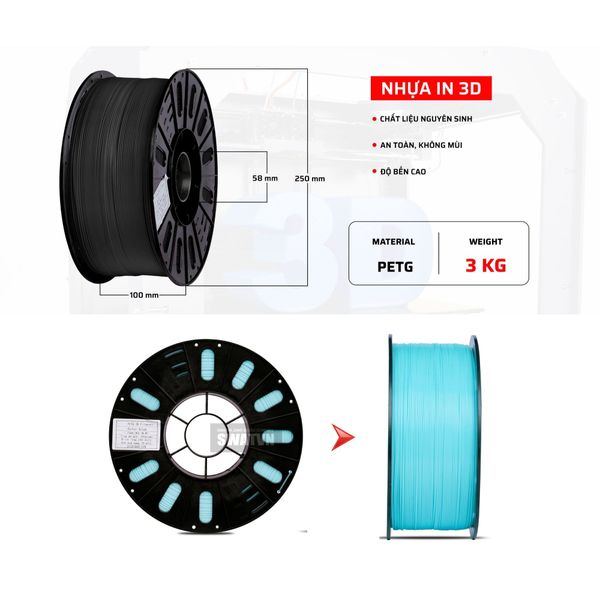 phân phối nhựa PETG in 3D số lượng lớn
