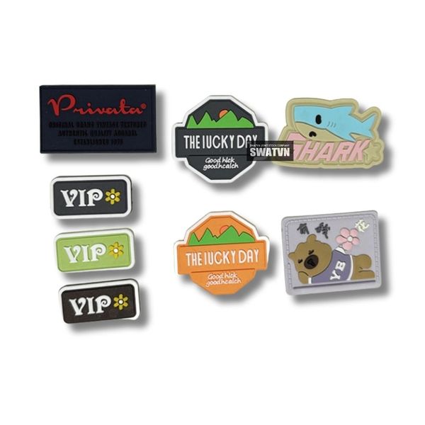 nhãn cao su may quần áo