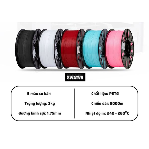 vật liệu nhựa PETG in 3D