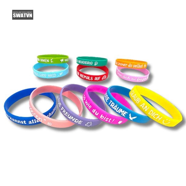 vòng đeo tay cao su silicon