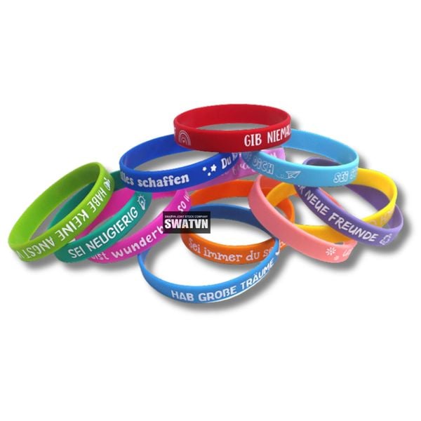 vòng đeo tay cao su silicon