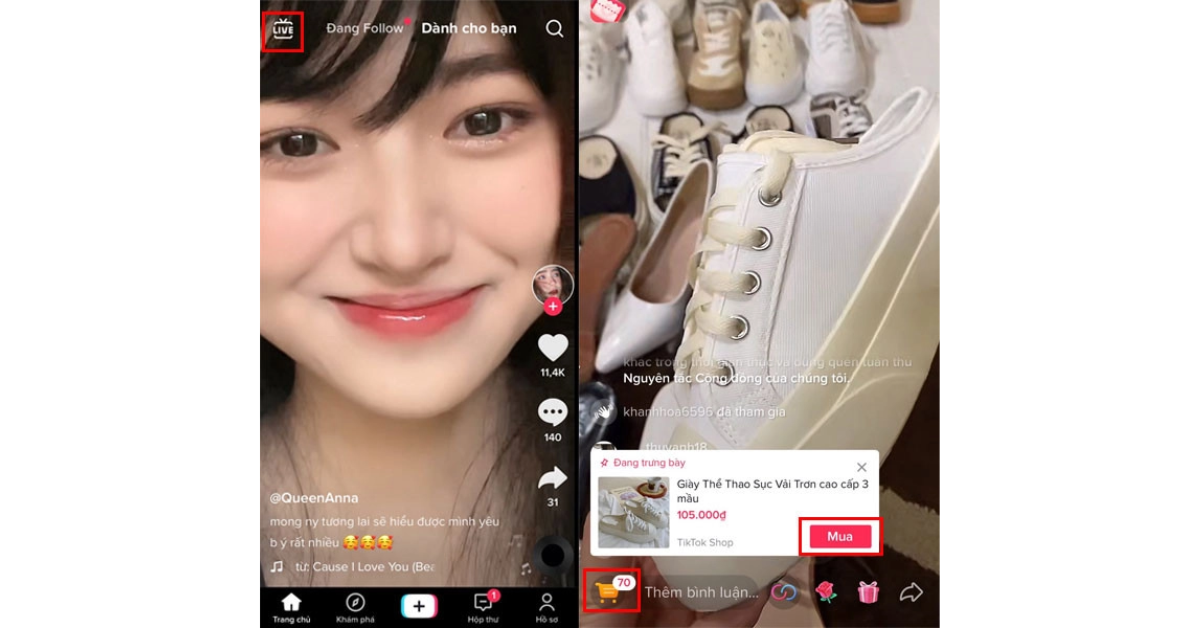 Mua hàng qua Livestream
