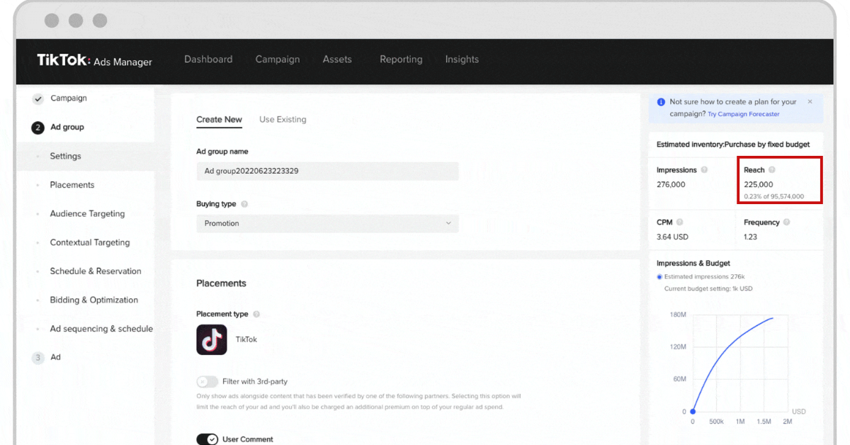 Cách xem lượt reach video tiktok đối với chiến dịch quảng cáo (Paid Ads)