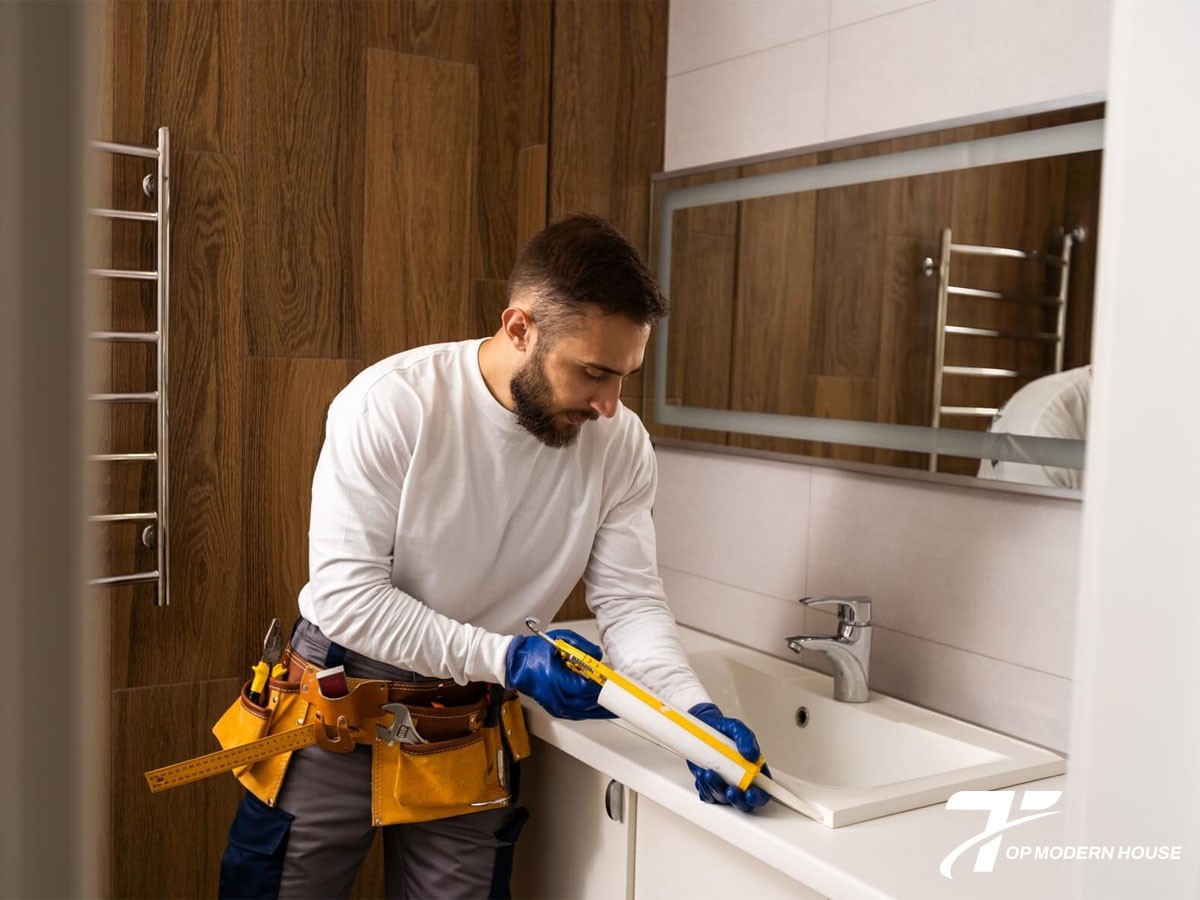 Hướng dẫn lắp đặt bàn đá chậu rửa mặt lavabo theo kích thước tiêu chuẩn