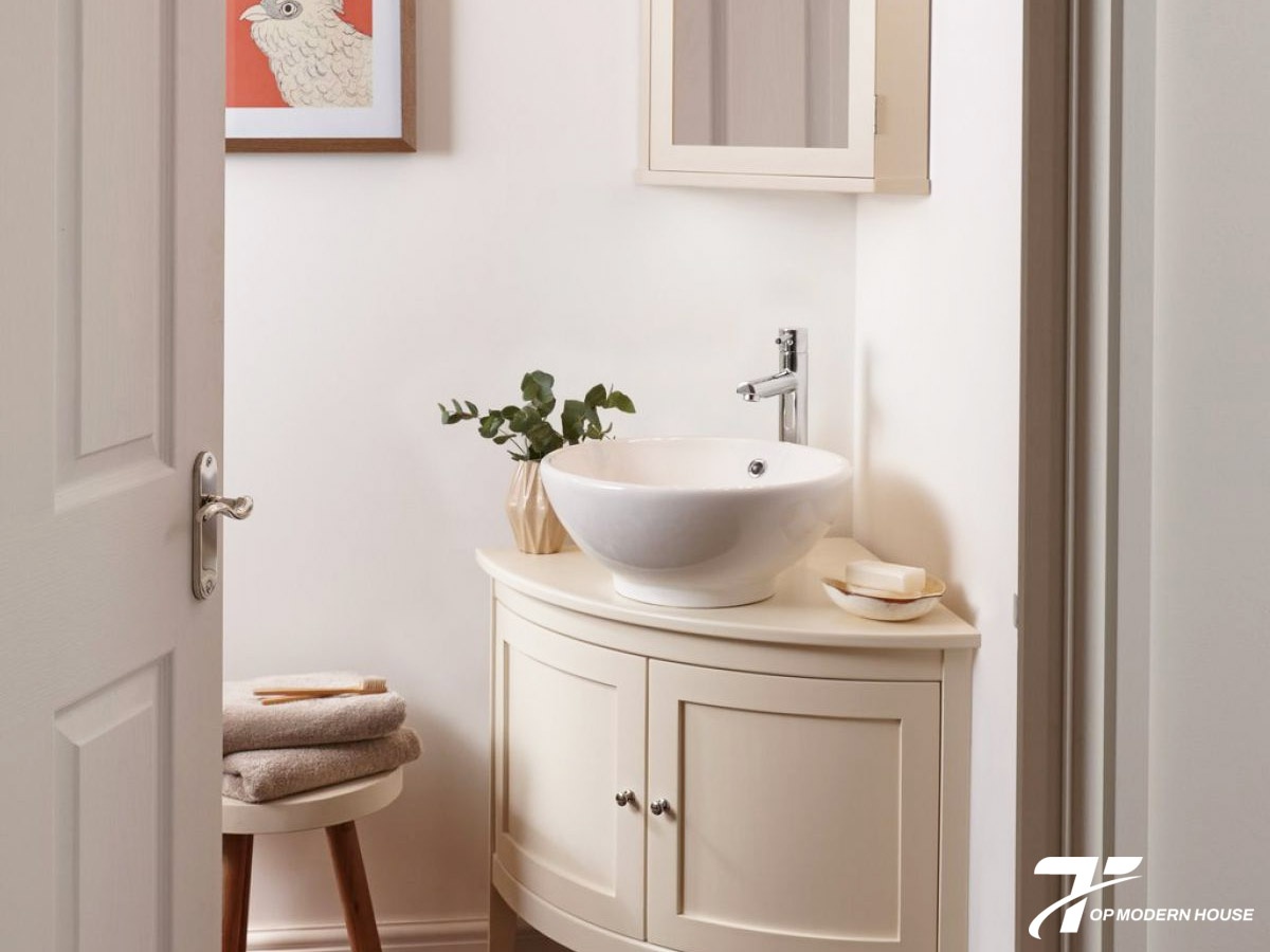 Kích thước bàn đá lavabo góc