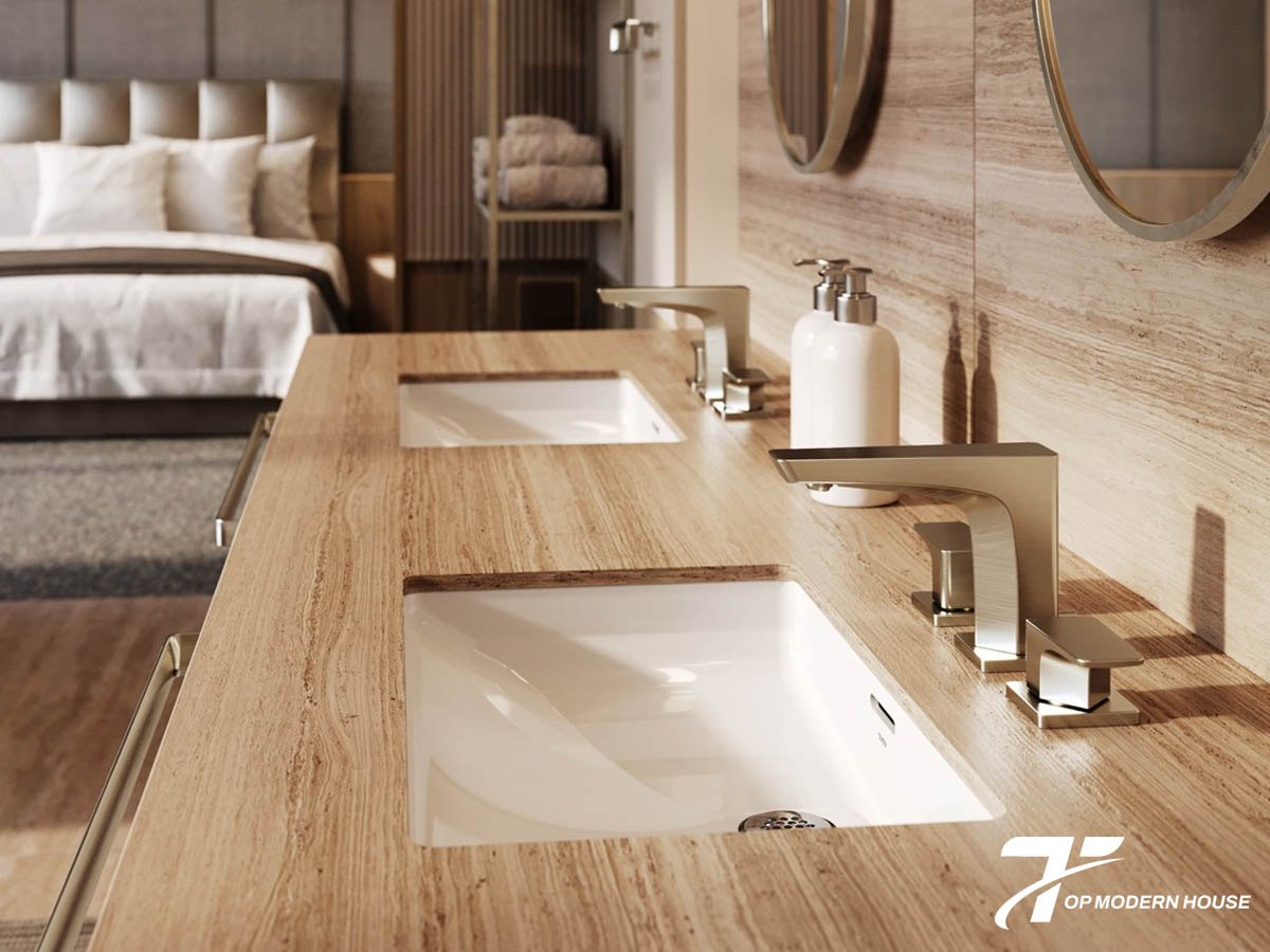 Kích thước bàn đá lavabo âm bàn