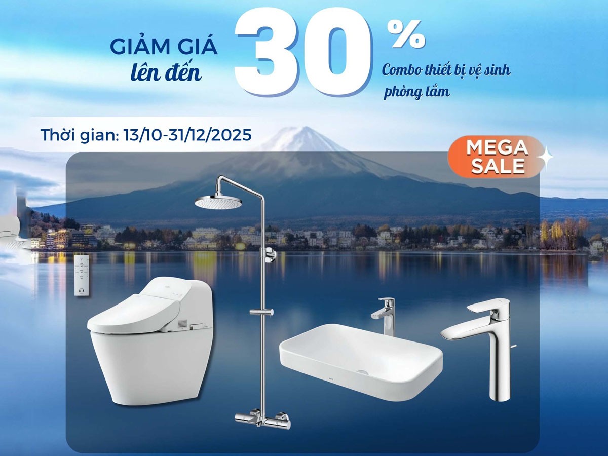 Combo phòng tắm đồng bộ tối ưu chi phí