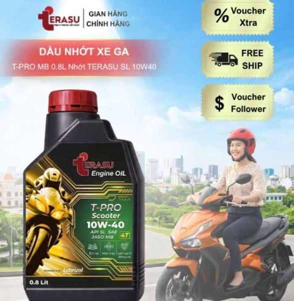 nhớt terasu nào cho xe chạy dịch vụ