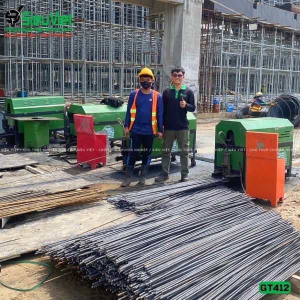 Giao thuê máy duỗi cắt sắt tự động GT412
