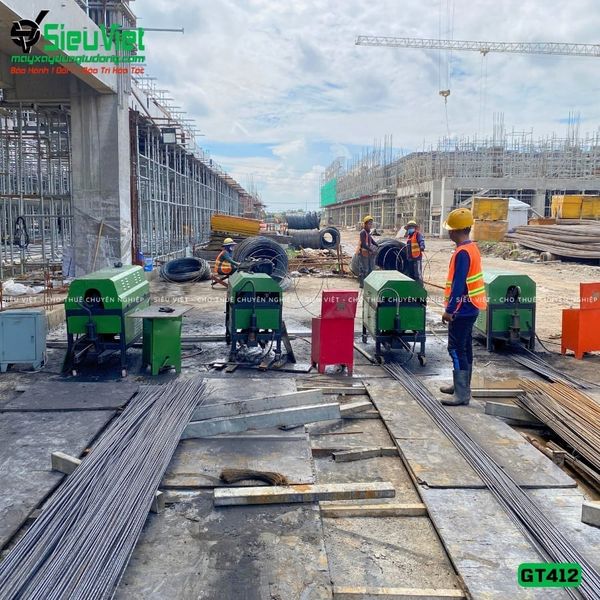 Giao thuê máy duỗi cắt sắt tự động GT412