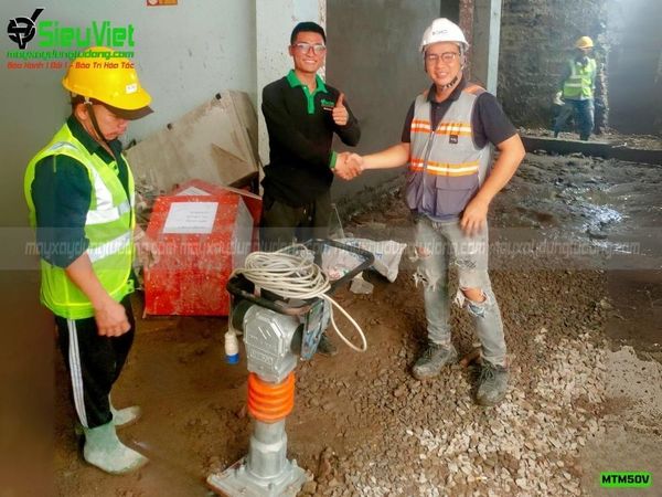 Giao thuê máy đầm cóc tận công trình